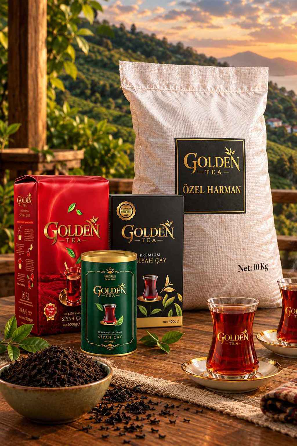Golden Tea Dörtlü Set-1