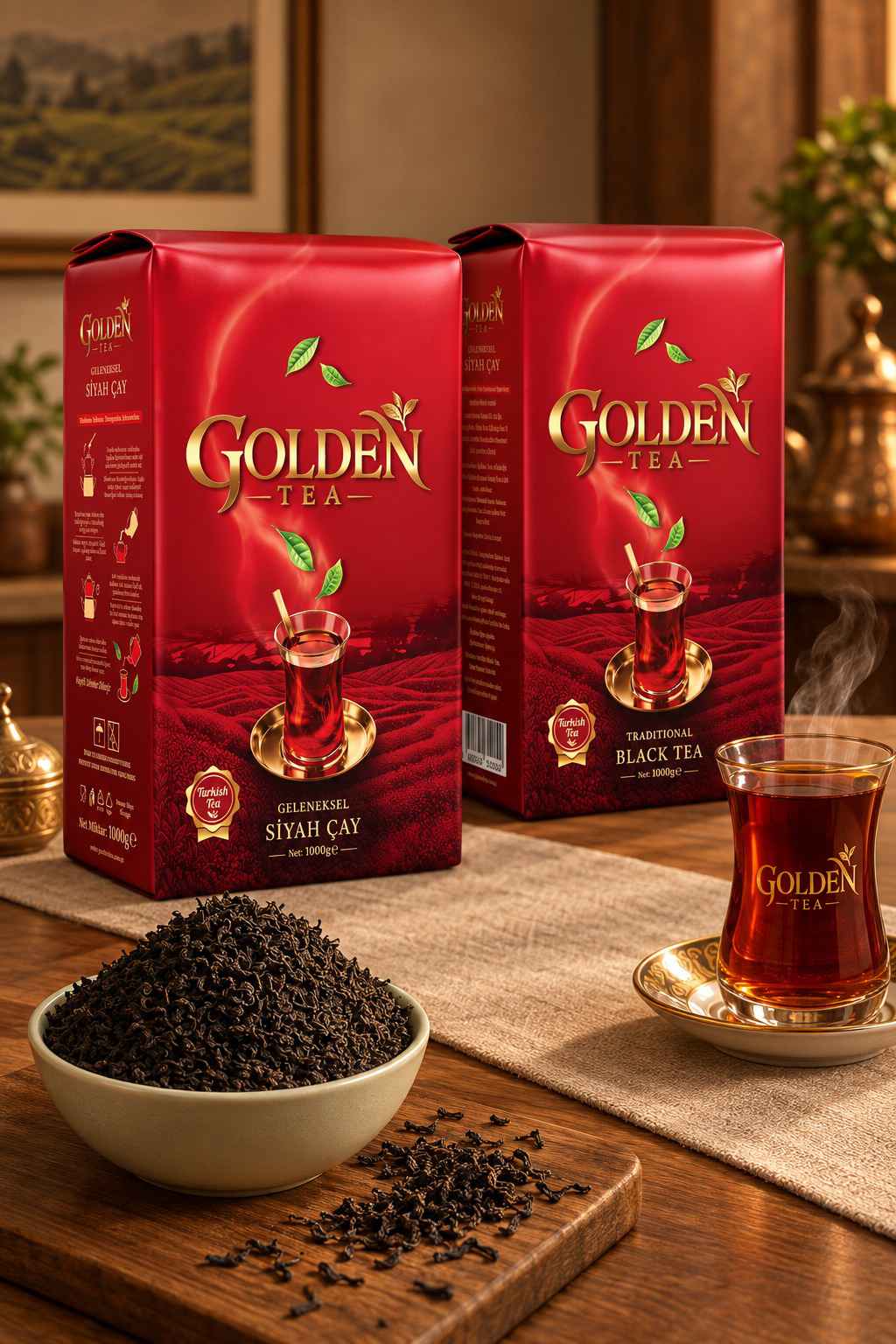 Geleneksel Dökme Siyah Çay Kırmızı Paket 