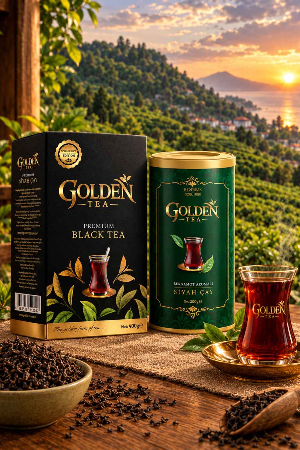 Siyah - Yeşil Hediyelik İkili Set